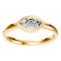 RI-3049 Yellow Gold Ring SET - Front View