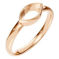 RI-3049 Rose Gold Ring UNSET - Main View