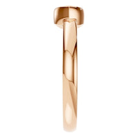 RI-3049 Rose Gold Ring UNSET - Side View