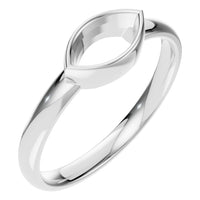 RI-3049 White Gold Ring UNSET - Main View