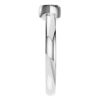 RI-3049 White Gold Ring UNSET - Side View