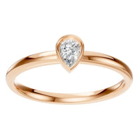 RI-3049 Rose Gold Ring SET - Front View