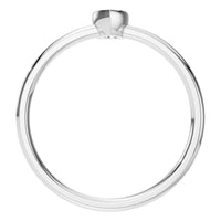 RI-3049 White Gold Ring SET - Top View