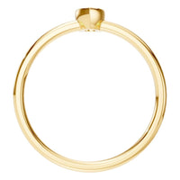 RI-3049 Yellow Gold Ring SET - Top View