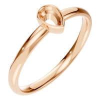 RI-3049 Rose Gold Ring UNSET - Main View