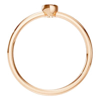 RI-3049 Rose Gold Ring UNSET - Top View