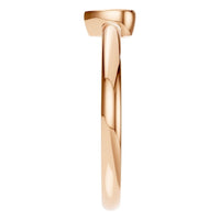 RI-3049 Rose Gold Ring UNSET - Side View