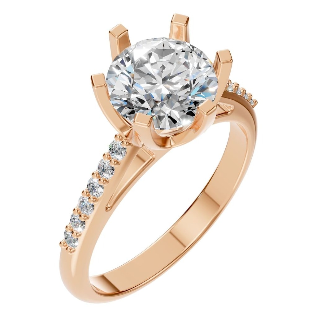 RI-3059 Rose Gold Ring SET - Main View
