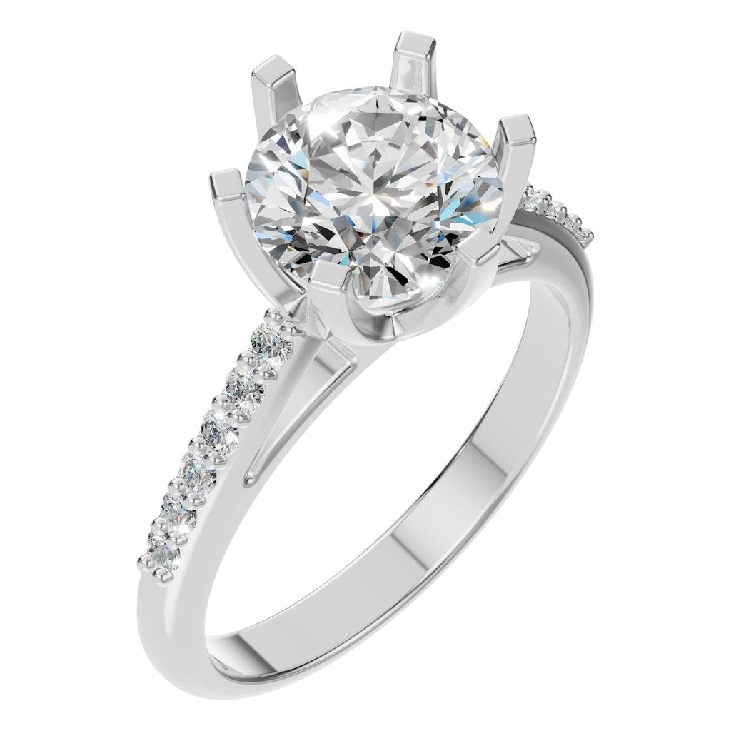 RI-3059 White Gold Ring SET - Main View