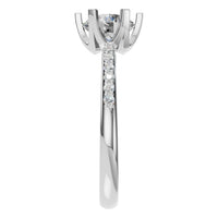 RI-3059 White Gold Ring SET - Side View