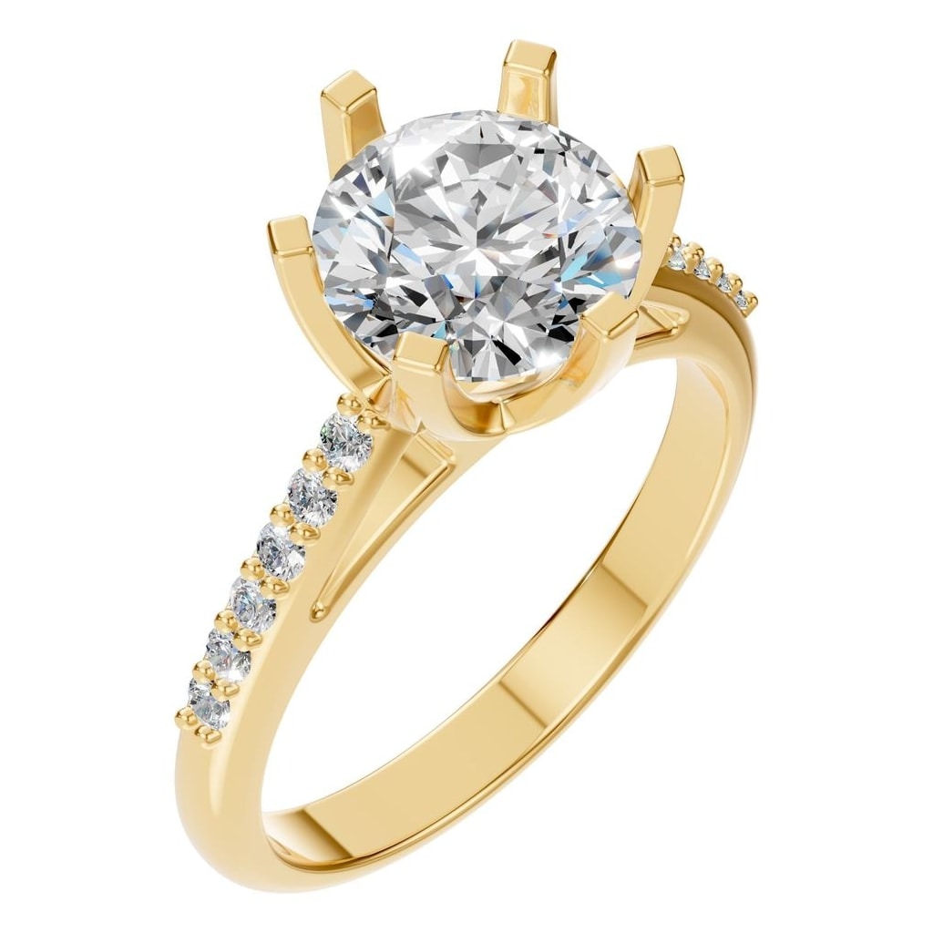 RI-3059 Yellow Gold Ring SET - Main View