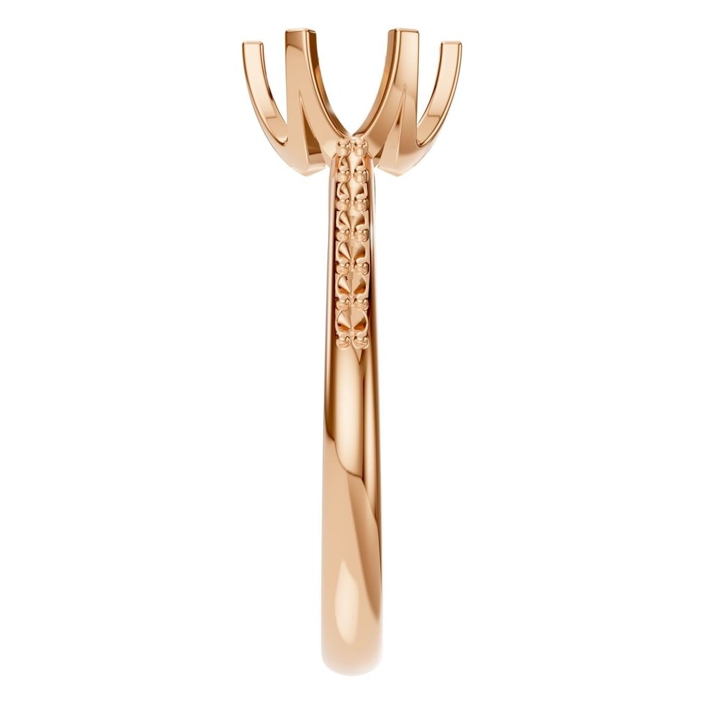 RI-3059 Rose Gold Ring UNSET - Side View
