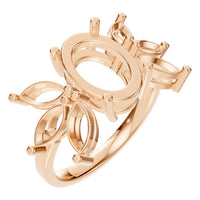 RI-3097 Rose Gold Ring UNSET - Main View