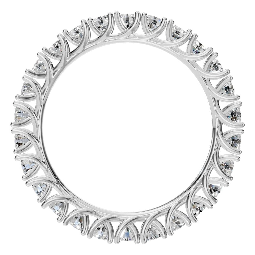 RI-3152 White Gold Ring SET - Top View