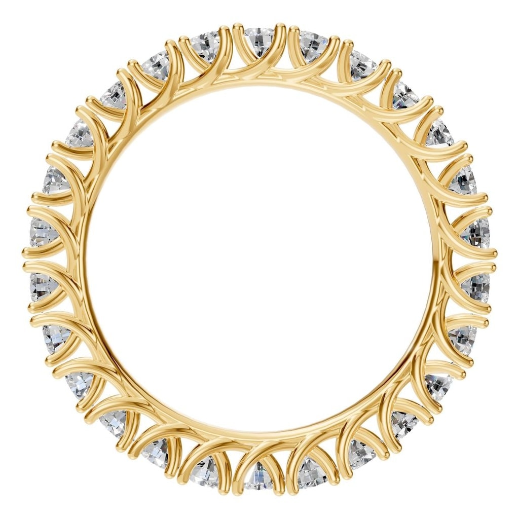 RI-3152 Yellow Gold Ring SET - Top View