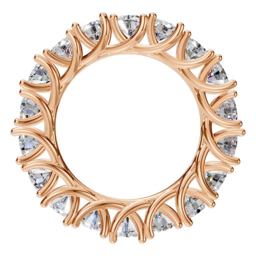 RI-3152 Rose Gold Ring SET - Top View