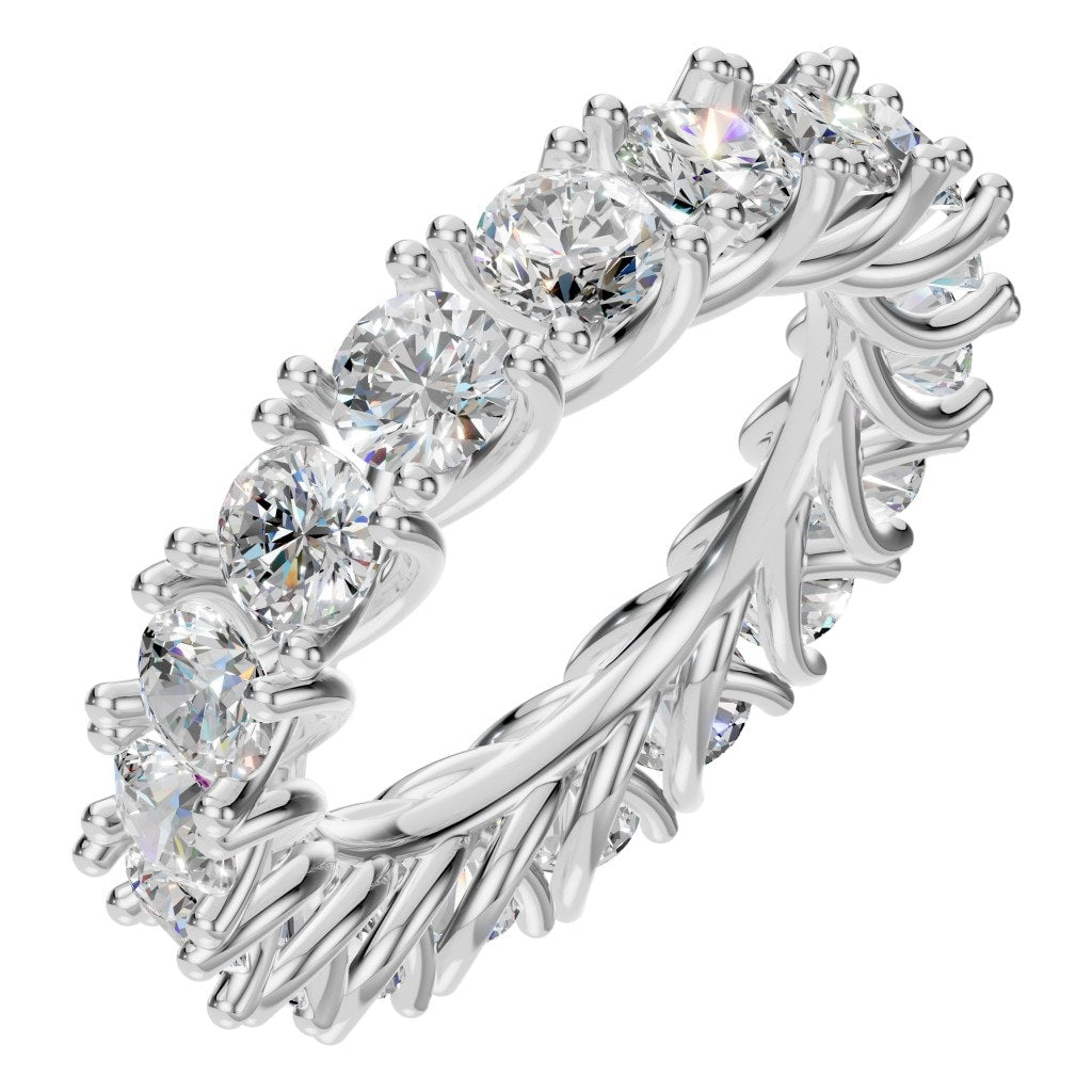 RI-3152 White Gold Ring SET - Main View
