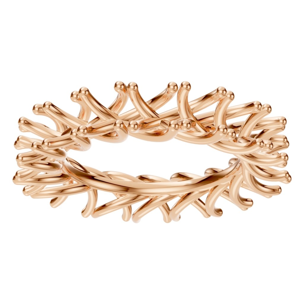 RI-3152 Rose Gold Ring UNSET - Front View