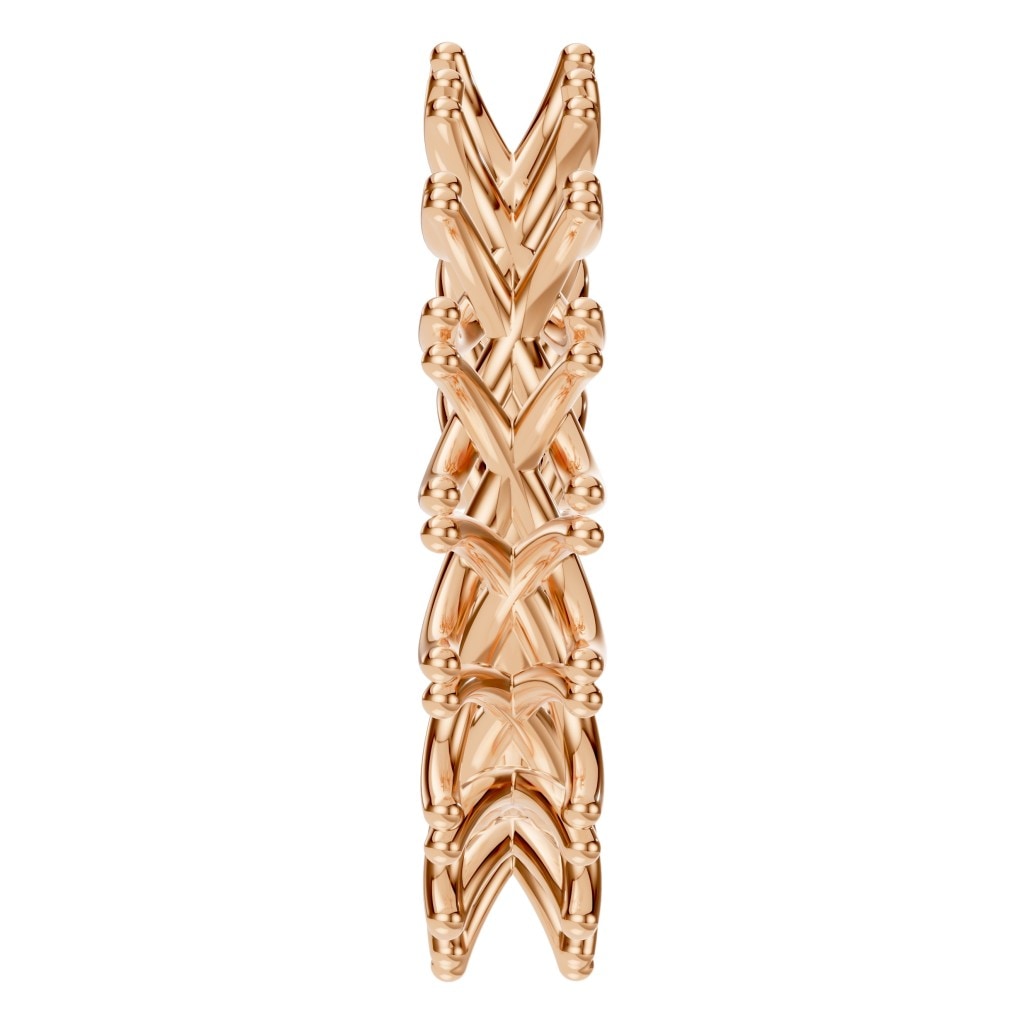 RI-3152 Rose Gold Ring UNSET - Side View