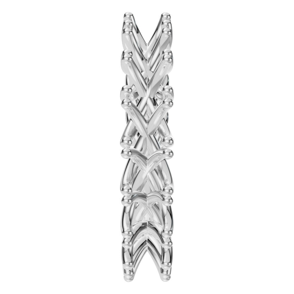 RI-3152 White Gold Ring UNSET - Side View