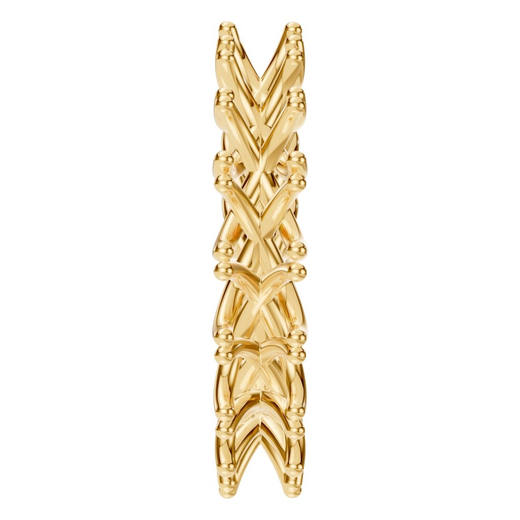 RI-3152 Yellow Gold Ring UNSET - Side View