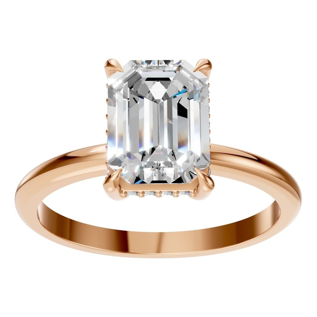 RI-3243 Rose Gold Ring SET - Front View