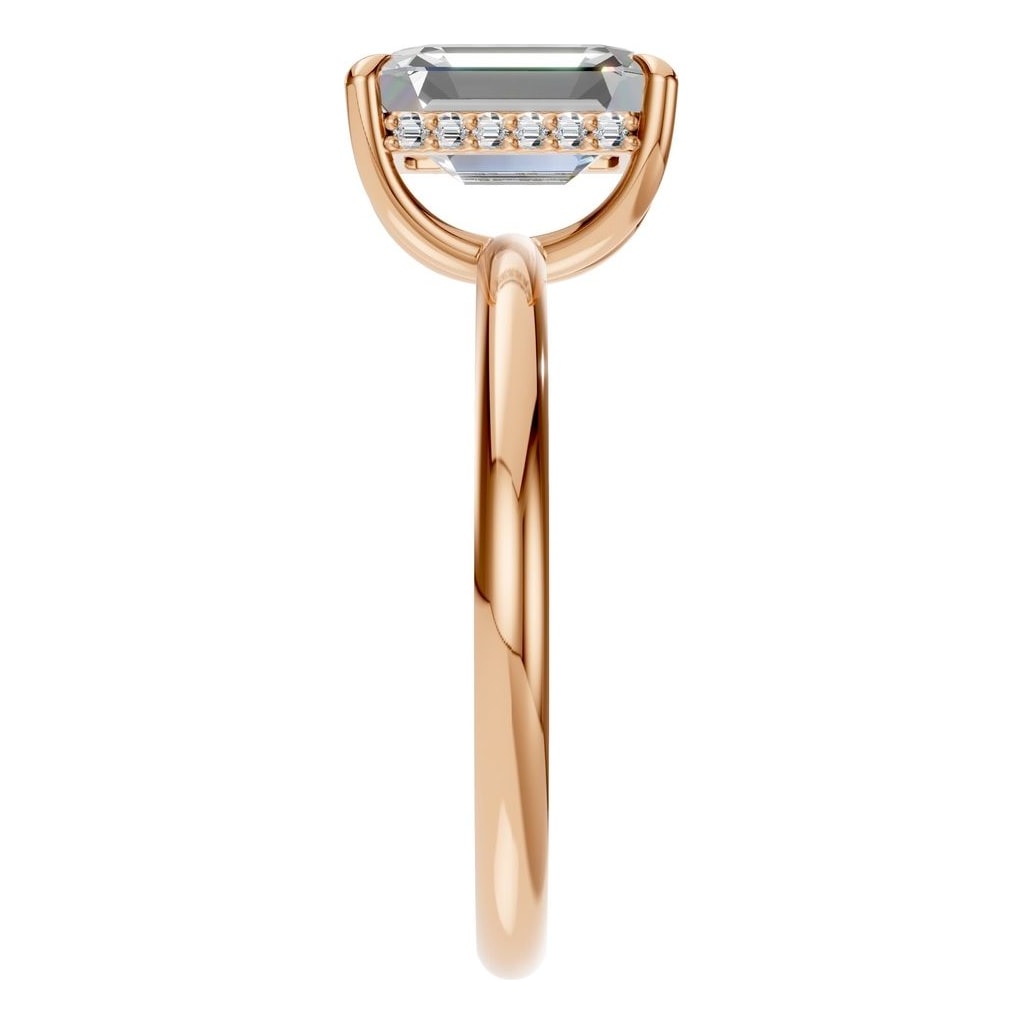 RI-3243 Rose Gold Ring SET - Side View