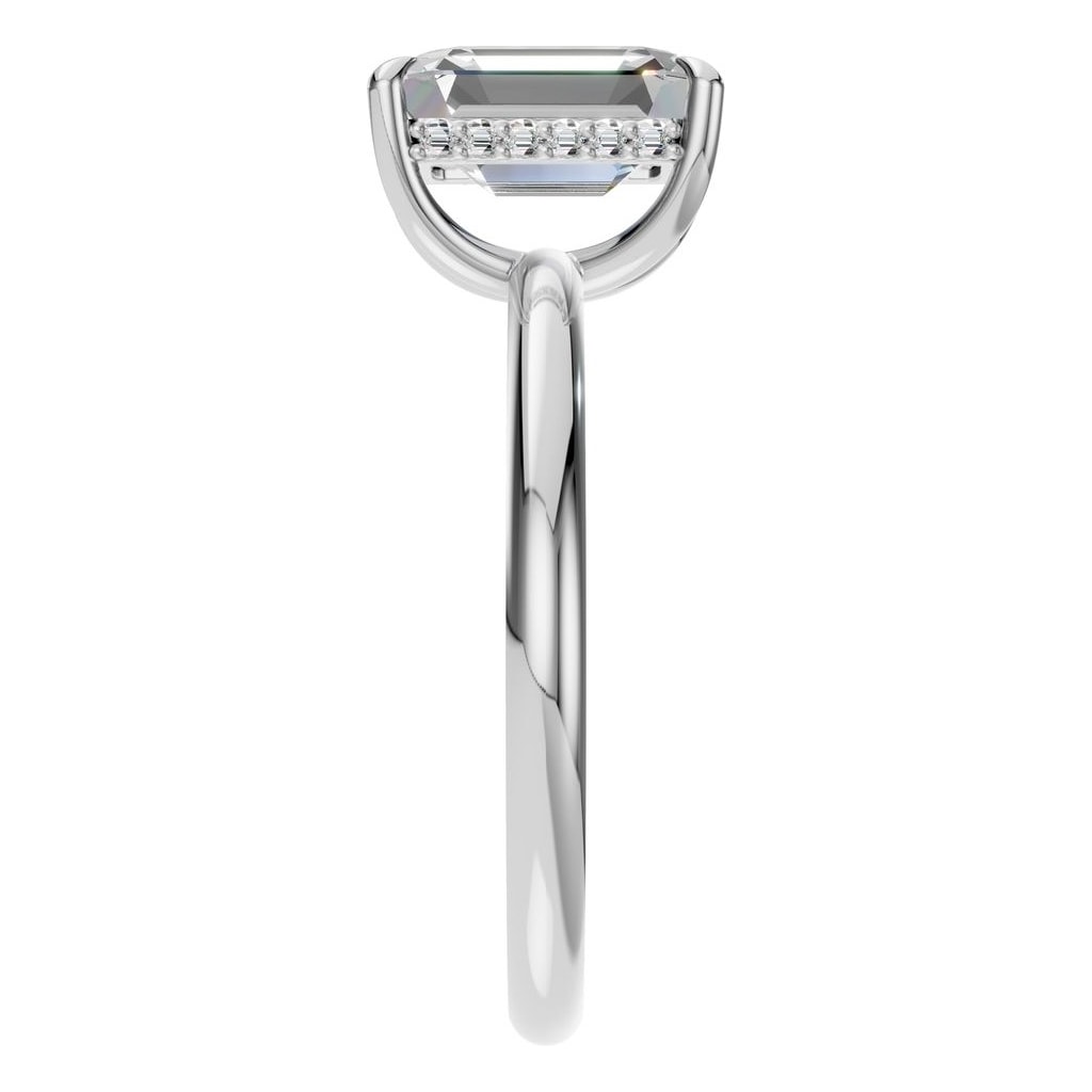 RI-3243 White Gold Ring SET - Side View