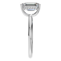 RI-3243 White Gold Ring SET - Side View