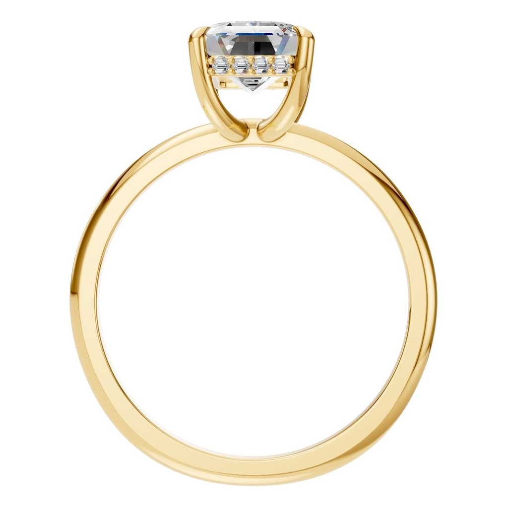 RI-3243 Yellow Gold Ring SET - Top View