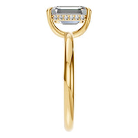 RI-3243 Yellow Gold Ring SET - Side View