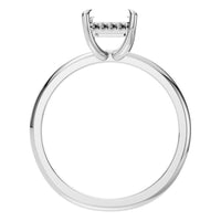 RI-3243 White Gold Ring UNSET - Top View