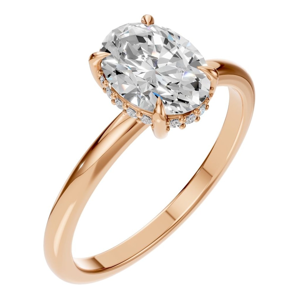 RI-3243 Rose Gold Ring SET - Main View