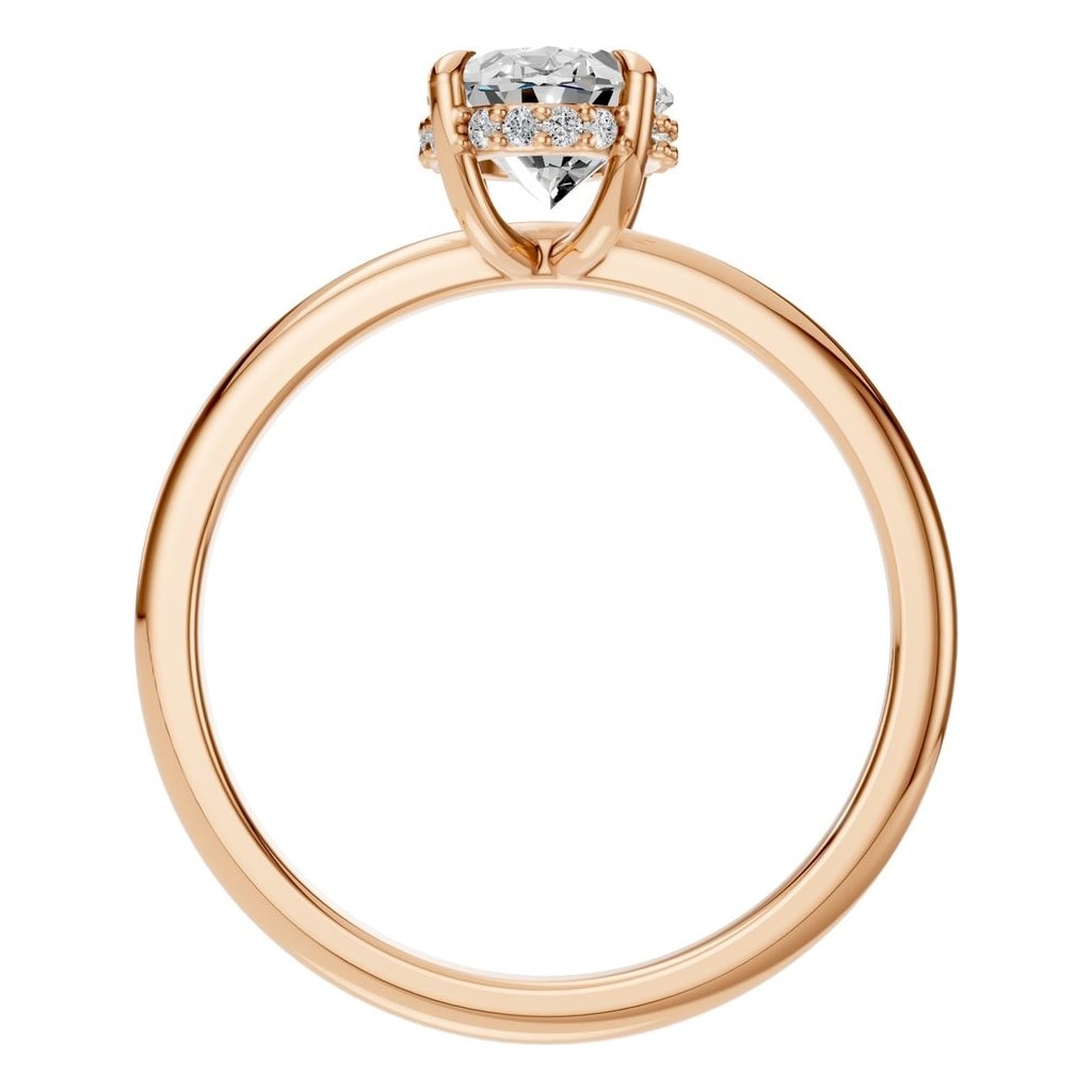RI-3243 Rose Gold Ring SET - Top View