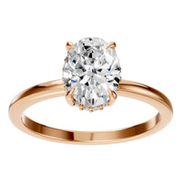 RI-3243 Rose Gold Ring SET - Front View