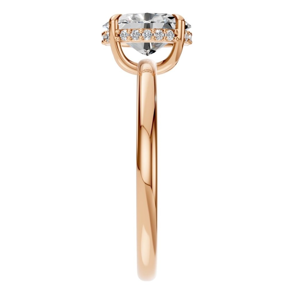 RI-3243 Rose Gold Ring SET - Side View