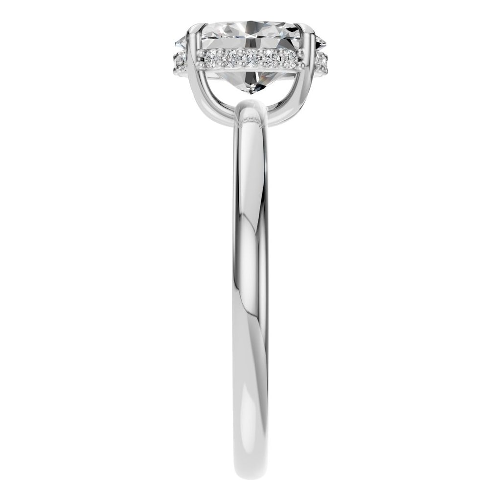 RI-3243 White Gold Ring SET - Side View