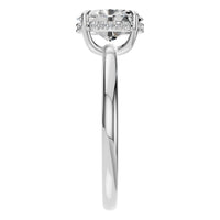 RI-3243 White Gold Ring SET - Side View