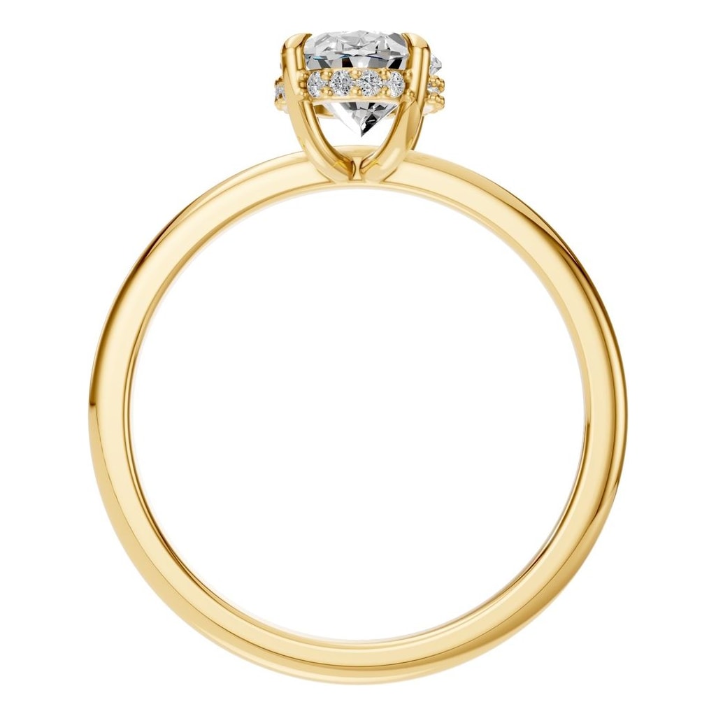 RI-3243 Yellow Gold Ring SET - Top View