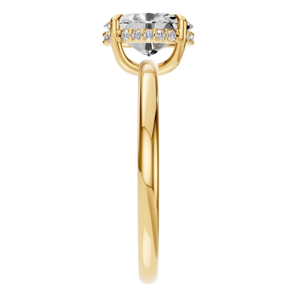 RI-3243 Yellow Gold Ring SET - Side View
