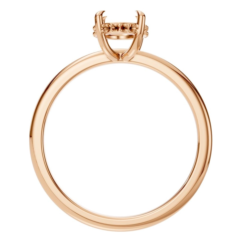 RI-3243 Rose Gold Ring UNSET - Top View