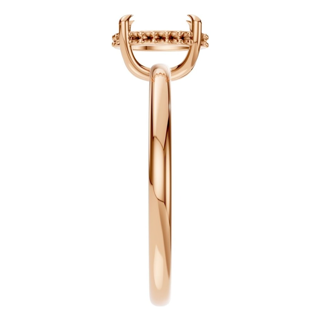RI-3243 Rose Gold Ring UNSET - Side View