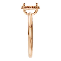 RI-3243 Rose Gold Ring UNSET - Side View