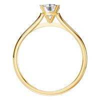 RI-3262 Yellow Gold Ring SET - Top View