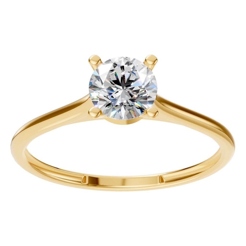 RI-3262 Yellow Gold Ring SET - Front View