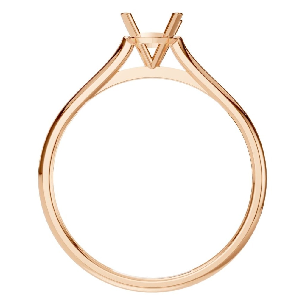 RI-3262 Rose Gold Ring UNSET - Top View