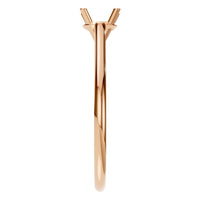 RI-3262 Rose Gold Ring UNSET - Side View