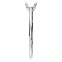 RI-3262 White Gold Ring UNSET - Side View