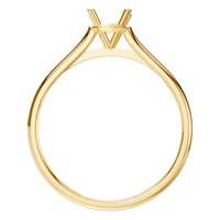 RI-3262 Yellow Gold Ring UNSET - Top View