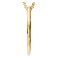 RI-3262 Yellow Gold Ring UNSET - Side View